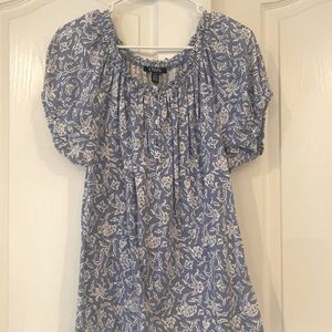 Chaps Blue/white Women’s top, size L